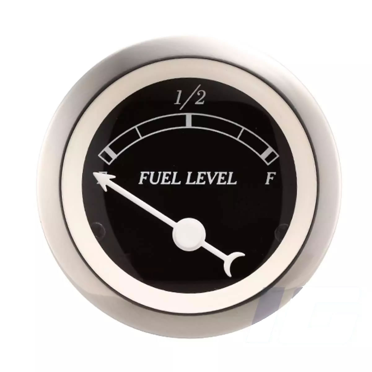 Black Face White Needle - Fuel Level Gauge